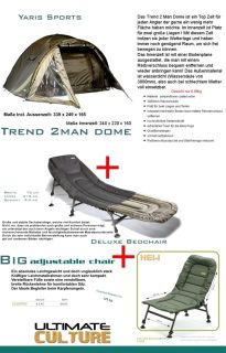 Trend 2man Dome + 6 Bein Liege + Ultimate Big Chair