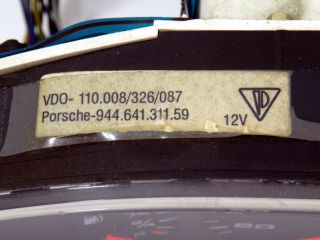 Porsche 968 Kombiinstrument Tacho / Instrument cluster