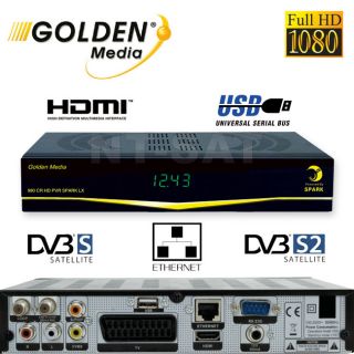 Sat Receiver Golden Media 990 CR HD SPARK LX # USB ## HDTV Receiver