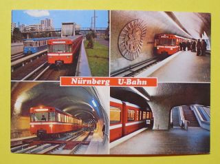 AK Nürnberg um 1980 U Bahn Bhf. Scharfreiterring & Lorenzkirche /992