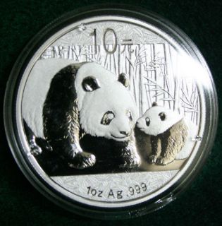 China Panda 2011 Silver Coins 999 Silbermünzen Silber Coin