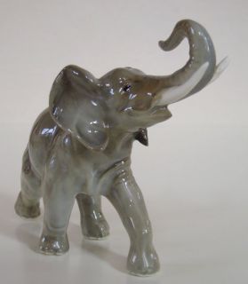 Alte Hutschenreuther Porzellan Figur Elefant PORCELAIN ELEPHANT