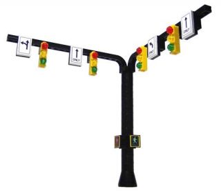Lego City / Train Town Accessories Traffic Light Signal