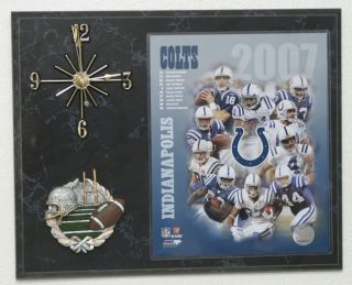 2007 Indianapolis Colts Team Picture Clock