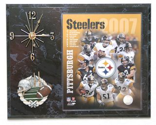 2007 Pittsburgh Steelers Team Picture Clock