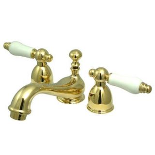 Kingston Brass KS3952PL Restoration Mini Widespread Bathroom Faucet, 4