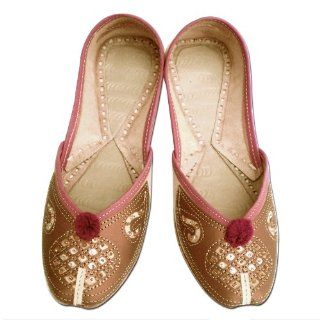 Indian Party Wear Sequinsed Leather Shoes For Women Shoes