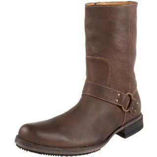 York Harness Tall Shaft Zip Boot,Dark Brown Tumbled,6.5 W US Shoes