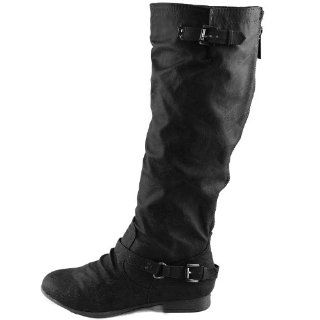 Top Moda Womens Coco 1 Knee High Motorcycle Riding Boots