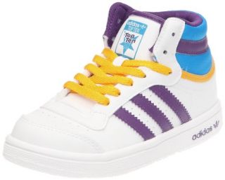 Adidas Trainers Shoes Kids Top Ten Hi I White Shoes