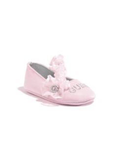 com GUESS Kids Girls Baby Light Pink Leather Shoes with Frill Shoes