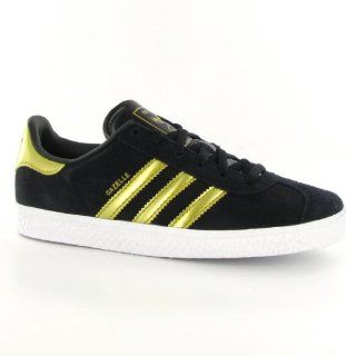 Adidas Gazelle Black Gold Kids Trainers Size 12 US Shoes