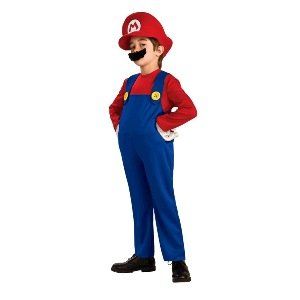 (Mario) Deluxe Child Halloween Costume Size 12 14 Large Clothing