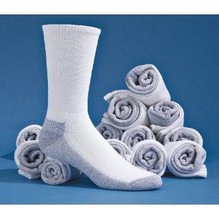 12   Prs. Kodiak Cushioned Work Socks White