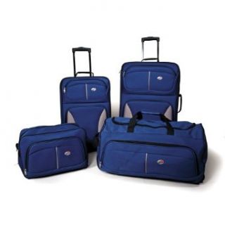 American Tourister Fieldbrook 4 Piece Luggage Set, Cobalt
