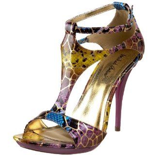  Michael Antonio Womens Tierra Platform Sandal,Purple,6 M US Shoes