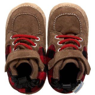 Boot (Infant/Toddler),Coffee/Red,12 18 Months (5 M US Toddler) Shoes