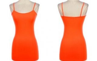 Camisole Layering Tank Top in 3 Neon Colors, 23.5 Long w