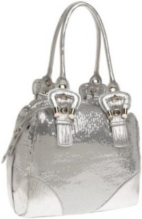 High Fashion Sequin Small Tote,Silver,one size Clothing