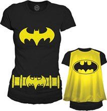DC Comics Batgirl Costume and Cape Juniors T shirt X Large