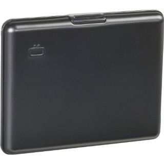 Ogon RFID Aluminum Large Smooth Wallet (Black) Clothing