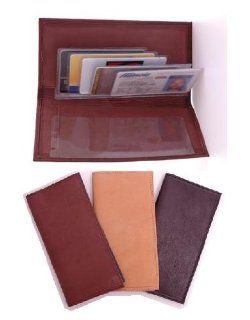 Leather Checkbook Cover (Brown) Shoes