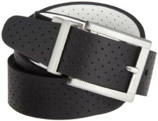 com NIKE Golf Perforated Reversible Belt (Black/White, 32) Clothing