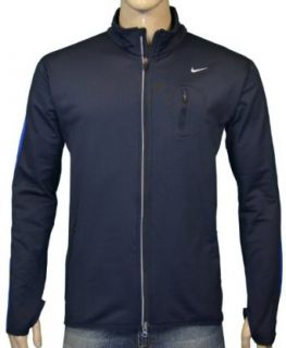 Nike Mens Dri Fit Running Jacket Navy Medium Clothing