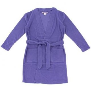 Nina Capri Day Break Lavender Short Fleece Bath Robe for
