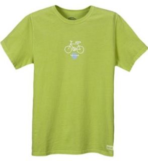 Life is good Womens Crusher Tee   Peace Bicycle (Spring