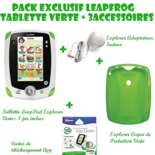 Leapfrog Tablette + Adaptateur + Carte+ Coque   Achat / Vente TABLETTE