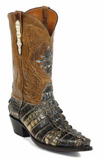 Black Jack Natural Alligator Tail Cowboy Boots Shoes
