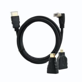 CABLES & CONNECTIQUES Muvit pack cable hdmi v1.4 1.5m avec 2 adaptate