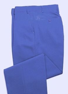 NWT Haband New Mens Dress Pants Flat Front Blue 48 L29