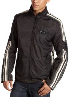 French Connection Mens Eagle Has Landed Jacket,Black