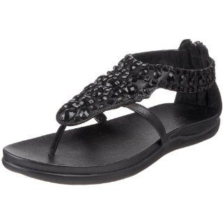 Cole REACTION Womens Modern Glam Thong Sandal,Black,8 M US Shoes