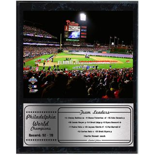 Phillies 2008 World Series Stadium 12x15 Black Plaque