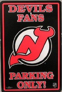 New Jersey Devils Fans Parking Only Sign Licensed Sports