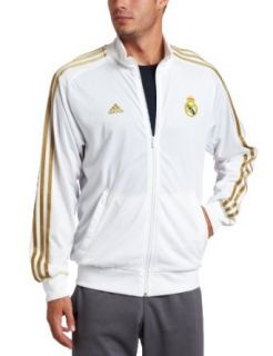 Real Madrid Core Track Top (White, Large) Clothing