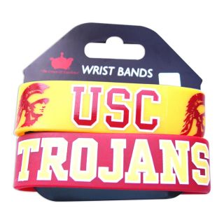 USC Trojans Rubber Wrist Bands (Set of 2) NCAA Today $8.79