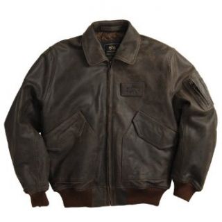 Alpha Industries CWU 45/P Leather Jacket Clothing