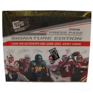 PressPass NFL 2008 Signature Edition Trading Cards