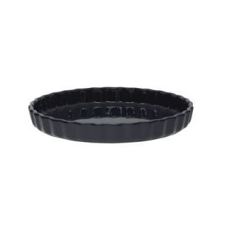 Tourtière 29 cm caviar   Poterie émaillée Céradon, Diamètre  29