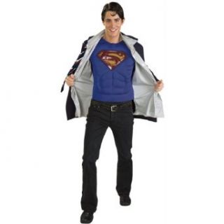 Kent/Superman Reversible Adult Halloween Costume Size 44 46 Clothing