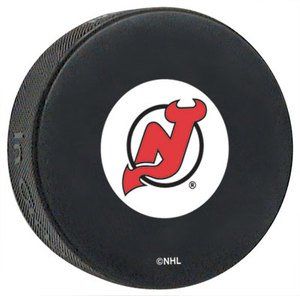 New Jersey Devils NHL Team Logo Autograph Hockey Puck