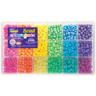 Beadery Brights Mix Giant Bead Box Kit with 2300 Plastic Beads Today