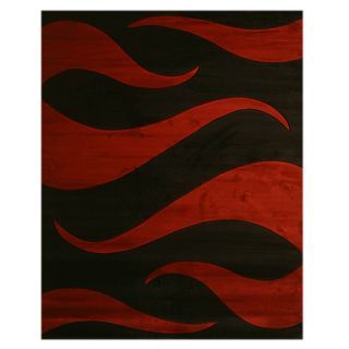 Tango Black/ Red Rug (710 x 910)