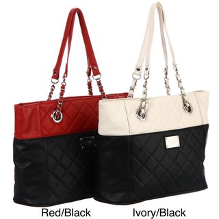 Nine West Quilted Colorblock Large Tote