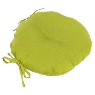 Lime 15 inch Round Outdoor Bistro Chair Cushion (Set of 2)