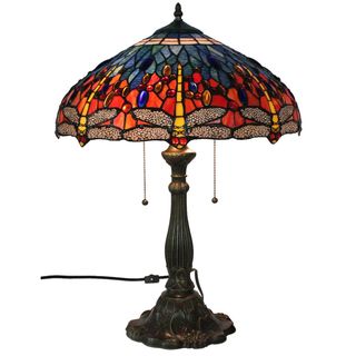 Tiffany Style Dragonfly Table Lamp